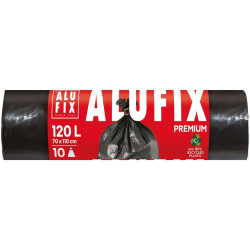 Saci menajeri / gunoi Alufix Professional, negru, 120L, 10 buc