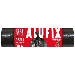 Saci menajeri / gunoi Alufix Professional, negru, 180L, 10 buc