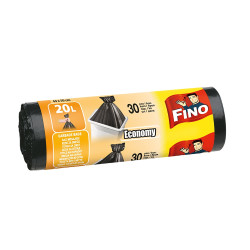 Saci menajeri / gunoi Fino HD, negru, 20L, 30 buc