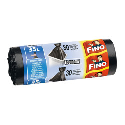 Saci menajeri / gunoi Fino HD, negru, 35L, 30 buc