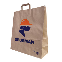 Sacosa CMI personalizata Dedeman, hartie, natur, maner aplicat, 7 kg, 45 x 17 x 49 cm
