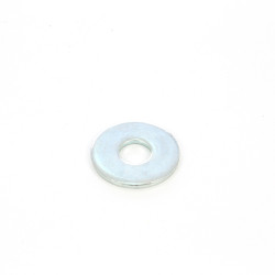 Saiba plata din otel zincat alb, DIN125A, M10 x 20 x 2 mm