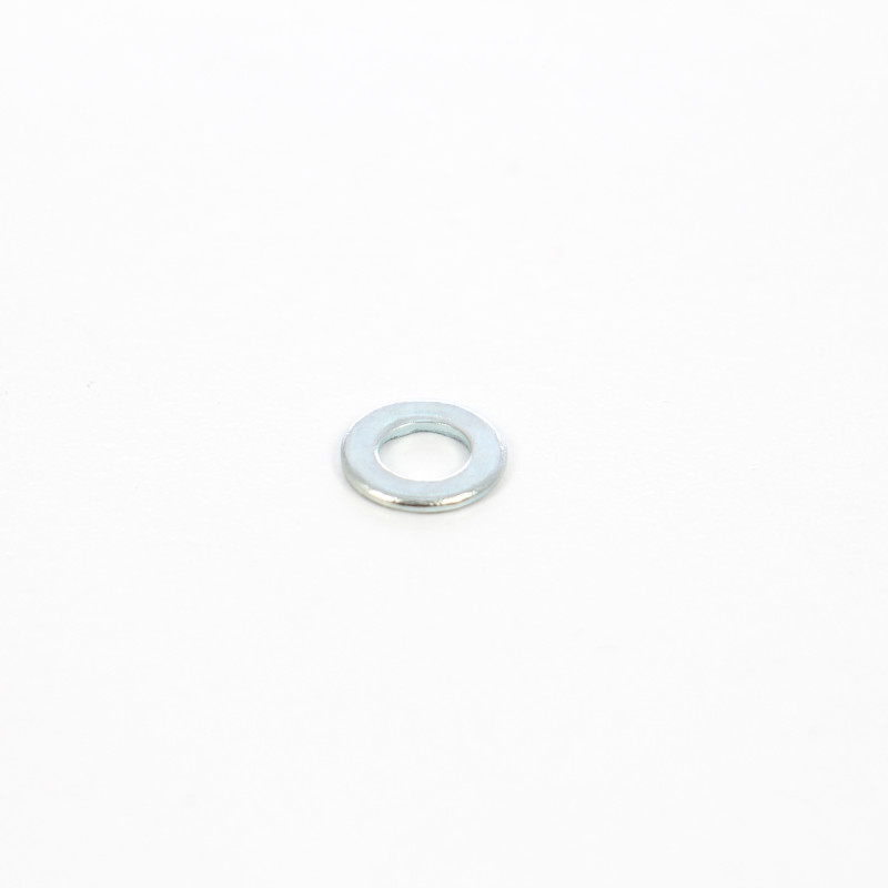 Saiba plata din otel zincat alb, DIN125A, M5 x 10 x 1 mm