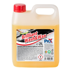 Sampon auto, cu ceara, Pro-X Brilliant wash&wax, 2 l