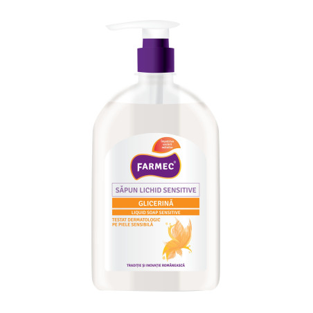 Sapun lichid Farmec Sensitive, glicerina, 500ml