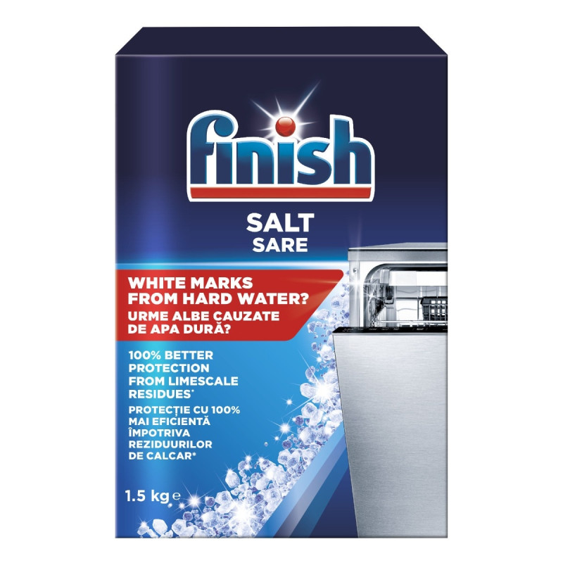 Sare dedurizanta pentru masina de spalat vase Finish Calgonit, 1.5 kg