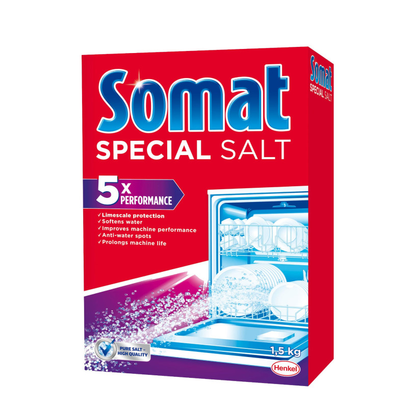 Sare dedurizanta pentru masina de spalat vase Somat, 1.5 kg