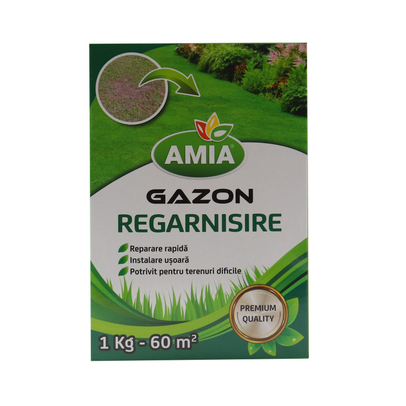 Seminte gazon Amia, pentru regarnisire, 1 kg
