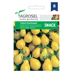 Seminte legume Agrosel, tomate Yellow Pearshaped, timpuriu, cultivare in ghiveci