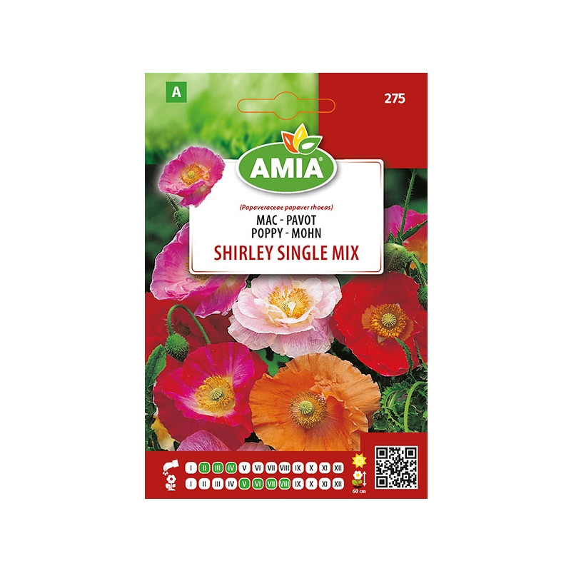 Seminte legume Amia A, mac Pavot Shirley single mix