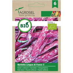 Seminte legume fasole urcatoare Borlotto, AS-PG6-ECO, Agrosel