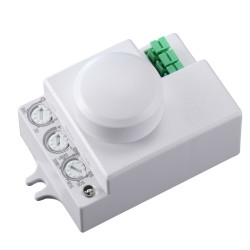 Senzor de miscare cu microunde, alb, 360 Hepol, IP20