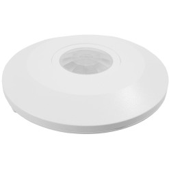Senzor de miscare slim Hepol, alb, 360 grade