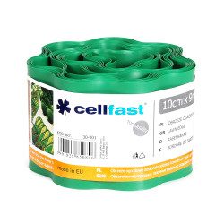 Separator gazon Cell Fast, plastic, verde deschis, 10 cm x 9 m