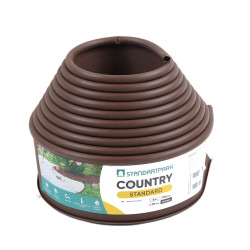 Separator gazon Country, plastic, maro, 10 cm x 6 m