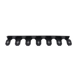 Separator gazon IBO645, plastic, negru, 4.5 cm x 4.8 m