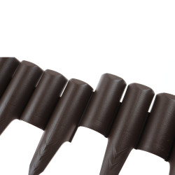 Separator gazon Palisada, plastic, maro, 22.8 cm x 2.5 m