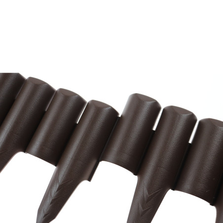 Separator gazon Palisada, plastic, maro, 22.8 cm x 2.5 m