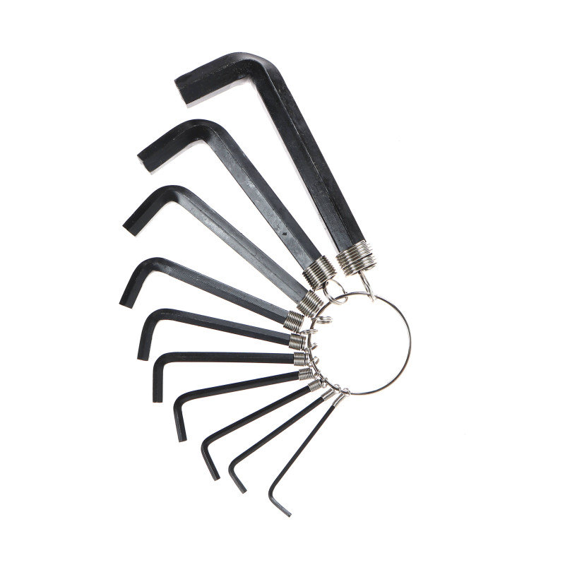 Set 10 chei hexagonale, Lumytools LT56390, 1.5 - 10 mm
