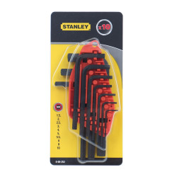 Set 10 chei hexagonale, Stanley 0-69-253, 1.5 - 10 mm