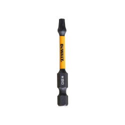 Set 2 biti pentru insurubare de impact, DeWalt Flextorq DDT70533T-QZ, profil Torx, T20, 57 mm