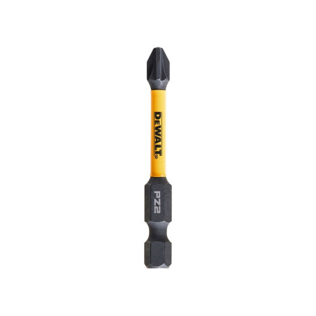 Set 2 biti pentru insurubare de impact, DeWalt Flextorq DT70531T-QZ, profil Pozidriv, PZ 2, 57 mm