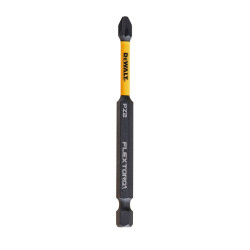 Set 2 biti pentru insurubare de impact, DeWalt Flextorq DT70566T-QZ, profil Pozidriv, PZ2, 89 mm