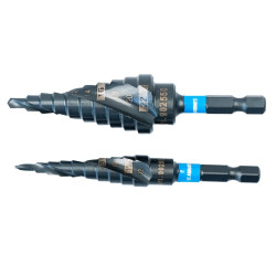 Set 2 burghie in trepte, pentru metal, Kronus 902550, 3 - 12 mm / 4 - 22 mm