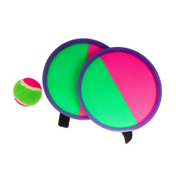 Set 2 palete cu velcro si minge + husa, Qizo