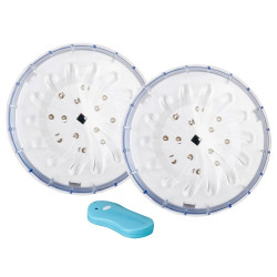 Set 2 proiectoare LED, magnetice, pentru piscine supraterane