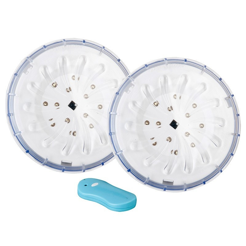 Set 2 proiectoare LED, magnetice, pentru piscine supraterane