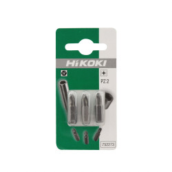 Set 3 biti pentru insurubare, Hikoki 752273, profil Pozidriv, PZ2, 25 mm
