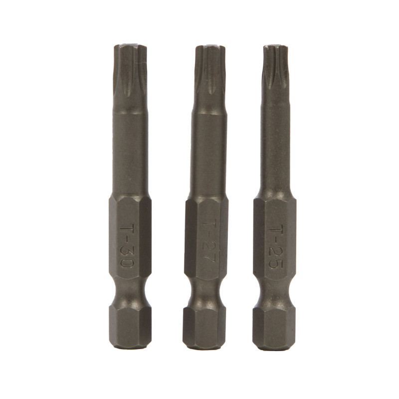 Set 3 biti pentru insurubare, Wolfcraft 1262000, profil Torx cu gaura, 50 mm Set 3 biti pentru insurubare, Wolfcraft 1262000, profil Torx cu gaura, 50 mm