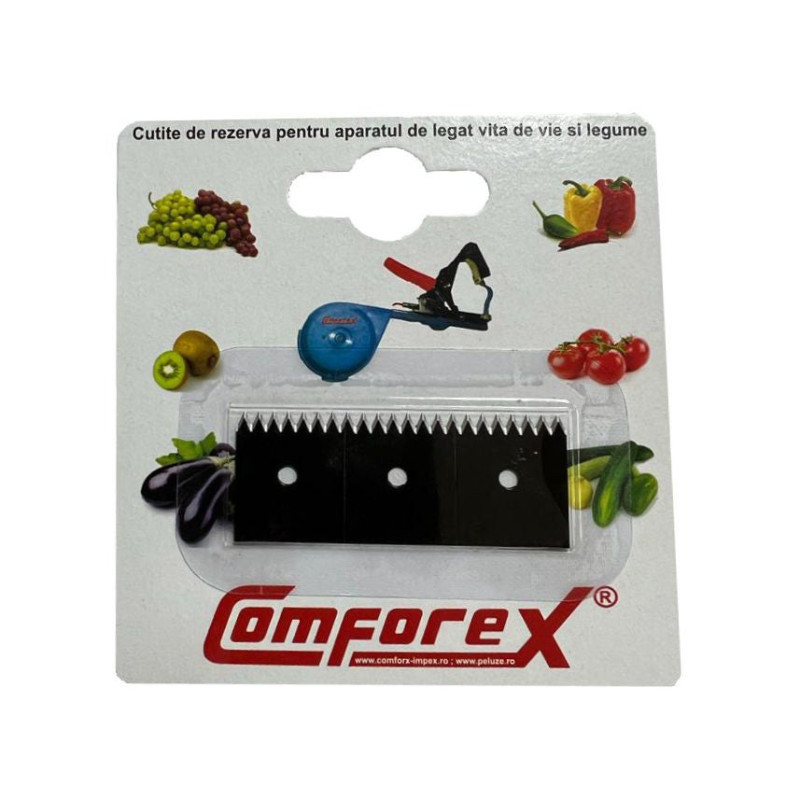 Set 3 lame pentru aparatul de legat vita de vie, legumele si pomii fructiferi, Comforex, metal Set 3 lame pentru aparatul de legat vita de vie, legumele si pomii fructiferi, Comforex, metal