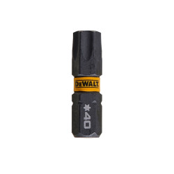 Set 5 biti pentru insurubare de impact, DeWalt Flextorq DT7373T-QZ, profil Torx, T40, 25 mm