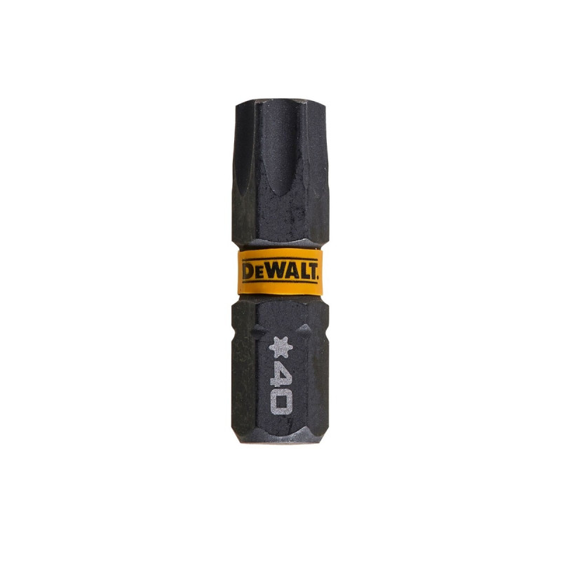 Set 5 biti pentru insurubare de impact, DeWalt Flextorq DT7373T-QZ, profil Torx, T40, 25 mm