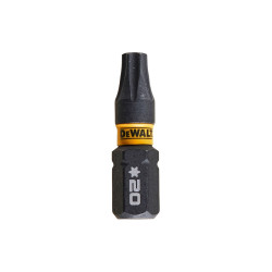 Set 5 biti pentru insurubare de impact, DeWalt Flextorq DT7381T-QZ, profil Torx, T20, 25 mm