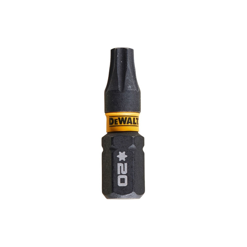 Set 5 biti pentru insurubare de impact, DeWalt Flextorq DT7381T-QZ, profil Torx, T20, 25 mm