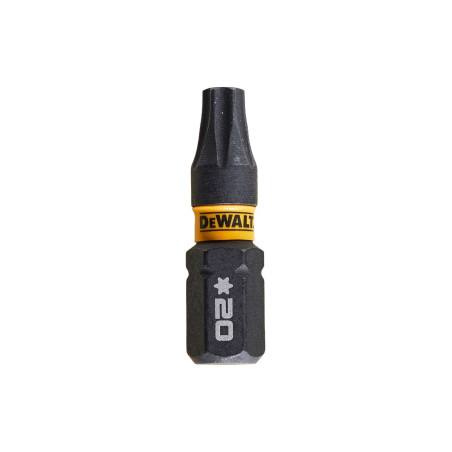 Set 5 biti pentru insurubare de impact, DeWalt Flextorq DT7381T-QZ, profil Torx, T20, 25 mm
