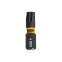 Set 5 biti pentru insurubare de impact, DeWalt Flextorq DT7384T-QZ, profil Torx, T30, 25 mm