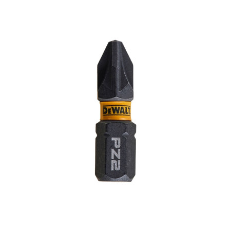 Set 5 biti pentru insurubare de impact, DeWalt Flextorq DT7387T-QZ, profil Pozidriv, PZ2, 25 mm