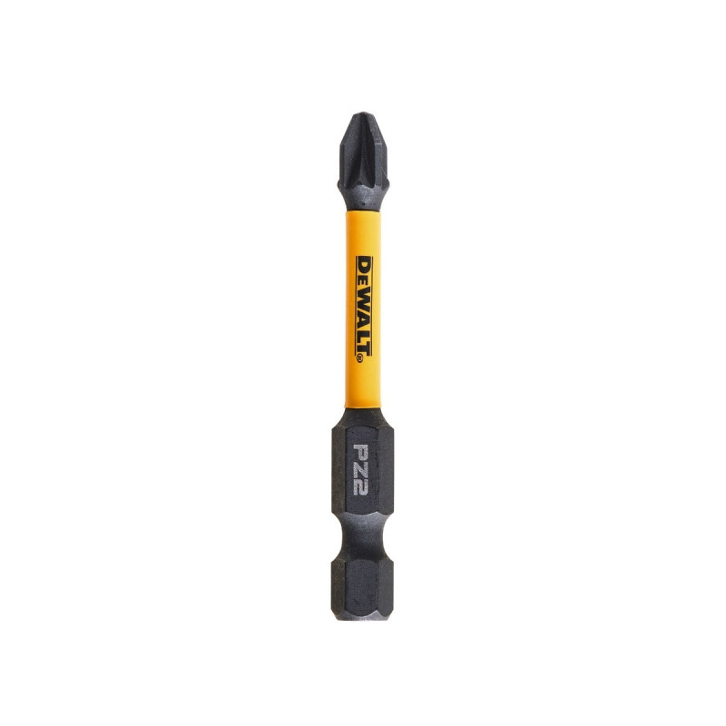 Set 5 biti pentru insurubare de impact, DeWalt Flextorq DT7391T-QZ, profil Pozidriv, PZ2, 57 mm