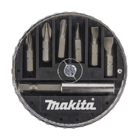 Set 6 biti pentru insurubare, Makita D-73265, cu adaptor magnetic, 7 piese