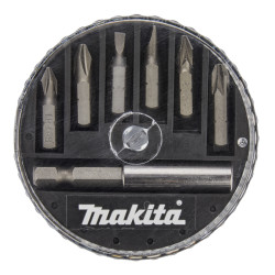 Set 6 biti pentru insurubare, Makita D-73271, cu adaptor magnetic, 7 piese