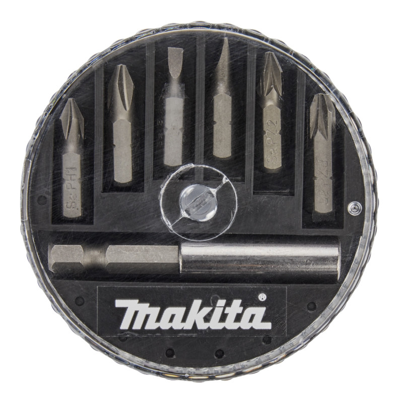 Set 6 biti pentru insurubare, Makita D-73271, cu adaptor magnetic, 7 piese Set 6 biti pentru insurubare, Makita D-73271, cu adaptor magnetic, 7 piese
