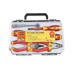Set 6 scule de mana, Holzer VDE 540606, izolare la 1000 V