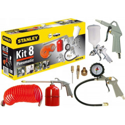 Set 8 accesorii pentru compresor, Stanley 9045671STN, 10 bari