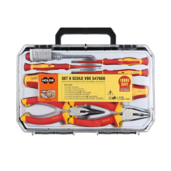Set 8 scule de mana, Holzer VDE 547608, izolare la 1000 V