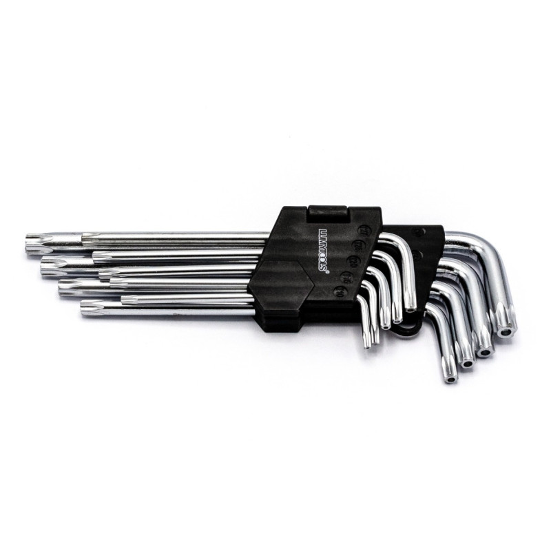 Set 9 chei hexagonale, cu profil Torx, Lumytools LT56482, T10 - T50