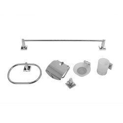 Set accesorii baie, Kadda Shara Y2500, cromat, 6 piese